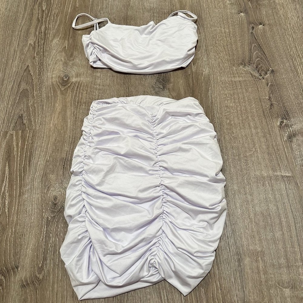 Two-piece all white set!